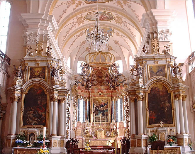 Le maître autel de l'abbatiale d'Ebersmunster