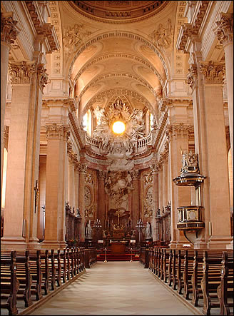 Vue de l'intérieur de Notre Dame de Guebwiller