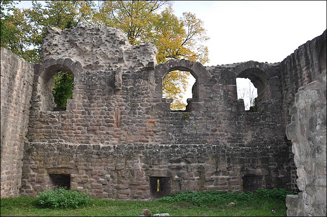 L'intérieur du château du Hagueneck