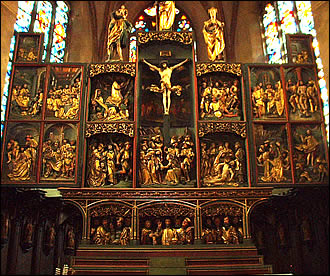 Le retable de l'église Sainte Croix de Kaysersberg