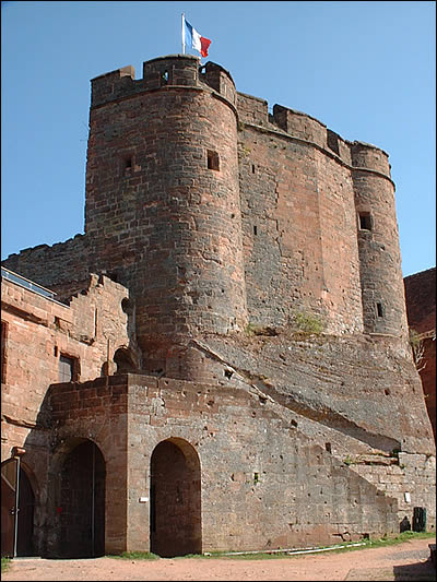 Système défensif central du château de Lichtenberg