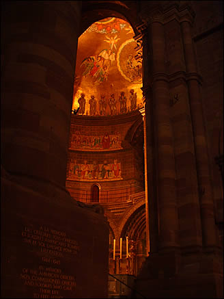 Vue du choeur de la cathédrale de Strasbourg