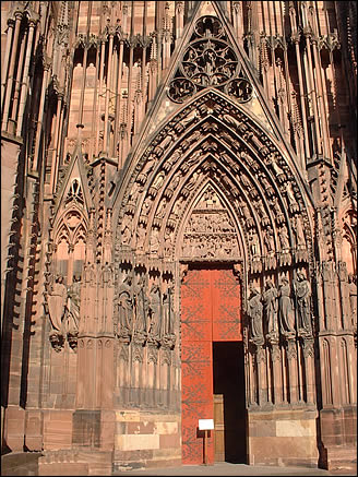 Le portail Nord de la cathédrale de Strasbourg Le portail Nord de la cathédrale de Strasbourg