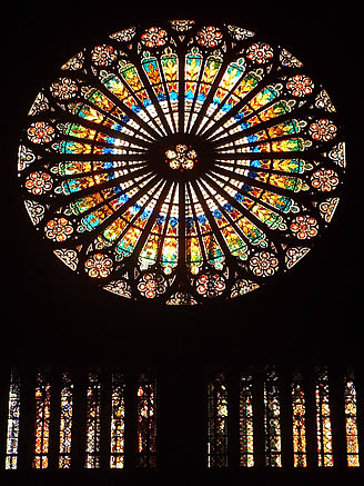 La rosace dela cathédrale de Strasbourg La rosace dela cathédrale de Strasbourg