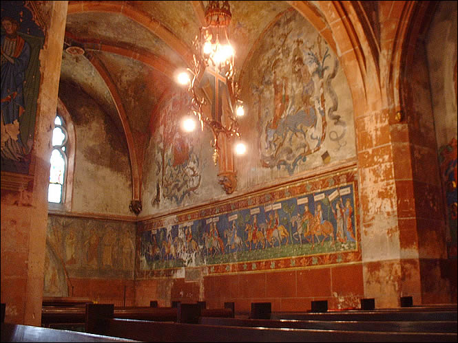 Fresque de Saint Pierre le Jeune à Strasbourg Fresque de Saint Pierre le Jeune à Strasbourg