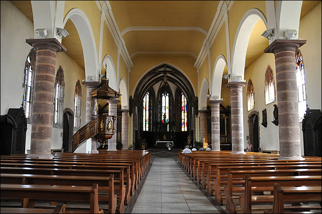Intérieur de l'église de Bergheim