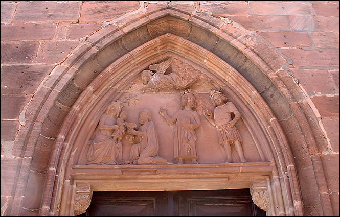 Portail de l'église de Bergheim