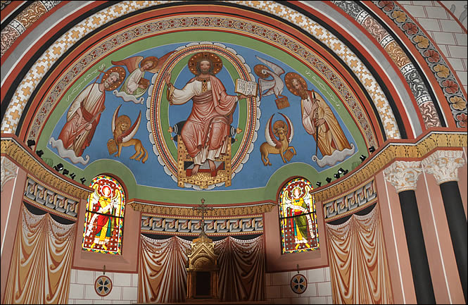 Fresque de la chapelle Saint Léon d'Eguisheim