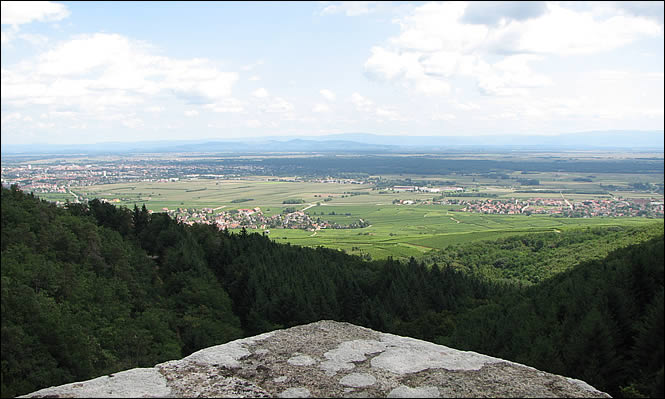Vue depuis le donjon du Hagueneck Vue depuis le donjon du Hagueneck