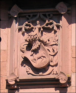 Blason des Thierstein au château du Haut Koenigsbourg