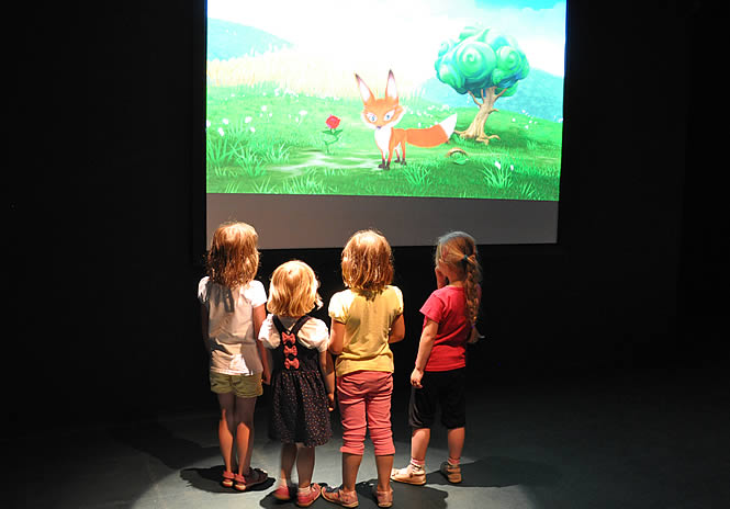 Vidéo interactive au parc du Petit Prince