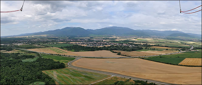 Vue des Vosges depuis le ballon