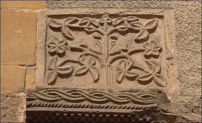 Bas-relief roman de l'église Notre Dame de l'Assomption de Rouffach
