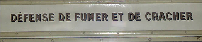 Interdit de cracher