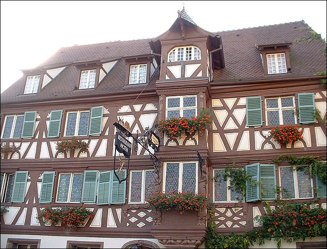 L'auberge aux deux clefs à Turckheim